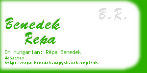 benedek repa business card